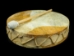 Round Rawhide Drum with Stick: 11.5" to 12" - 1228-12 (Y2DRD)