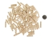 Grooved Bone Hairpipe: Style N: 1.5" (100 pcs) - 125-N-C (Y2DC02)