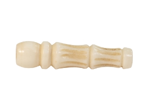Grooved Bone Hairpipe: Style P: 1.5" (100 pcs) bone beads