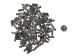 Etched Black Bone Hairpipe: Style S: 1" (100 pcs) - 125-S-C (Y2DC02)