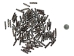 Etched Black Bone Hairpipe: Style U: 1.5" (100 pcs) - 125-U-C (Y2DC02)