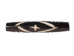 Etched Black Bone Hairpipe: Style U: 1.5" (100 pcs) - 125-U-C (Y2DC02)