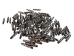 Etched Black Bone Hairpipe: Style U: 1.5" (100 pcs) - 125-U-C (Y2DC02)