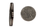 Etched Black Bone Hairpipe: Style V: 1.5" (100 pcs) - 125-V-C (Y2DC02)