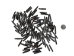 Etched Black Bone Hairpipe: Style W: 1.5" (100 pcs) - 125-W-C (Y2DC02)