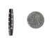 Etched Black Bone Hairpipe: Style W: 1.5" (100 pcs) - 125-W-C (Y2DC02)