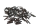 Etched Black Bone Hairpipe: Style W: 1.5" (100 pcs) - 125-W-C (Y2DC02)