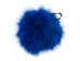 Fur Pompom: Blue/Shadow Fox: Dyed Electric Blue - 1267-BSFEB (Y2FWR)