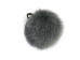 Fur Pompom: Blue/Shadow Fox: Dyed Steel Gray - 1267-BSFSG (Y2FWR)