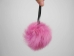 Dyed Pink Czech Rabbit Fur Pompom - 1267-RCPK (Y2ORB)