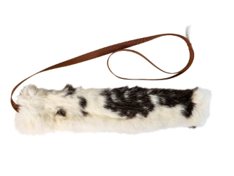 Rabbit Skin Dog Training Tool: Small Slender: Mixed White 