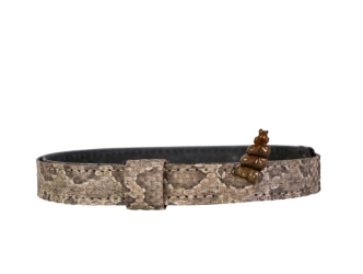 5/8" Real Prairie Rattlesnake Hat Band with Rattle: Light Color rattlesnake hatbands