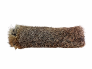 Czech Rabbit Fur Cuff: Bunny Brown rabbit fur cuffs, snap bracelets, snap wristbands, slap bracelets, fur wristbands, fur bracelets
