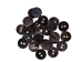 Black Mussel Button: 16L (10.5mm or 0.413&quot;) - 1363-16L (Y1J)