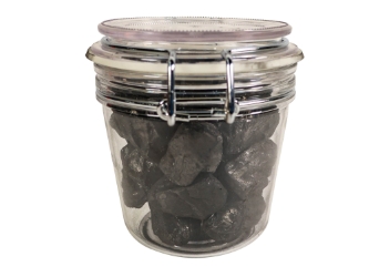 Small Jar of Anthracite Coal: Nut Sort 
