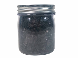 Small Jar of Anthracite Coal: Rice Sort 