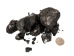 Small Jar of Anthracite Coal: Stove Sort - 1375-STOVE-JAR (Y3D)