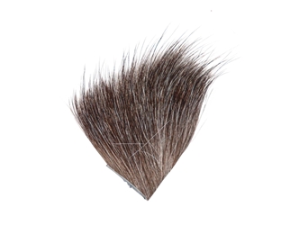 Natural Icelandic Horse Hair Craft Fur Piece: Gray 