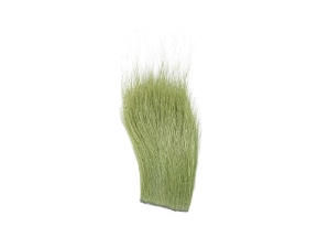 Dyed Icelandic Horse Hair Craft Fur Piece: Olive 