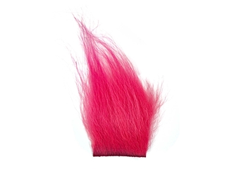 Dyed Icelandic Horse Hair Craft Fur Piece: Pink 
