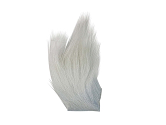 Dyed Icelandic Horse Hair Craft Fur Piece: White 