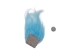 Dyed Icelandic Sheepskin Craft Fur Piece: Blue - 1378-BL-AS (Y1GRJ)