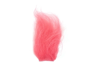Dyed Icelandic Sheepskin Craft Fur Piece: Pink 