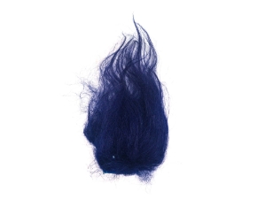 Dyed Icelandic Sheepskin Craft Fur Piece: Royal Blue 