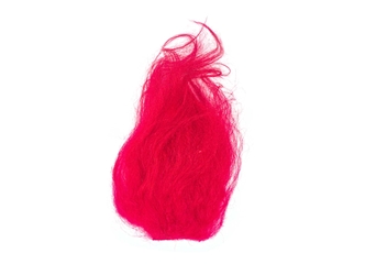 Dyed Icelandic Sheepskin Craft Fur Piece: Red 