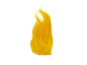 Dyed Icelandic Sheepskin Craft Fur Piece: Yellow 
