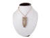 Iroquois Soapstone Arrowhead Necklace: Wheel and Feather - 144-03-04 (Y1MC06)