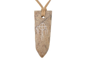Iroquois Soapstone Arrowhead Necklace: Dreamcatcher 