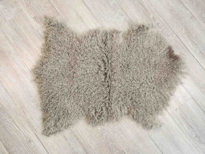 Short-Hair Tibet Lamb Skin: Flint Gray 