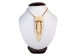 Iroquois Bone Antiqued Tree of Peace Spearhead Necklace - 199-203 (Y1MC19)