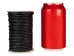 Braided Leather Cord 3mm x 25m: Black - 297C-BL30x25BK (Y2GC03)
