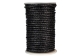 Braided Leather Cord 3mm x 25m: Black - 297C-BL30x25BK (Y2GC03)