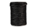 Braided Leather Cord 4mm x 25m: Black - 297C-BL40x25BK (Y2HC20)
