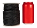 Braided Leather Cord 5mm x 25m: Black - 297C-BL50x25BK (Y2HC19)