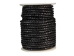 Braided Leather Cord 5mm x 25m: Black - 297C-BL50x25BK (Y2HC19)