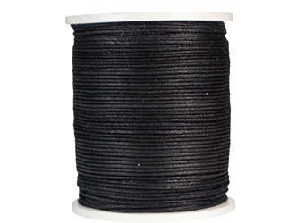 Cotton Cord 1mm x 100m: Black 