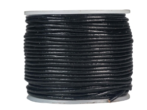 Leather Cord 0.5mm x 25m: Black 