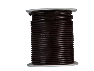 Leather Cord 2mm x 25m: Brown 