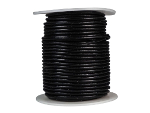 Leather Cord 2.5mm x 25m: Black 