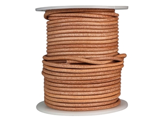 Leather Cord 2.5mm x 25m: Natural 