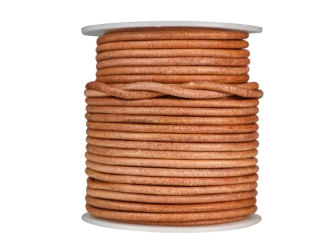 Leather Cord 3mm x 25m: Natural 