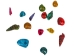 Glittered Indian Shell Mix 0.50"-0.75" (1 kg or 2.2 lbs)    - 2HS-3262GK-KG (Y3K)