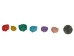 Dyed Ark Shells 0.50"-1" (1 kg or 2.2 lbs)   - 2HS-3406D-KG (Y3K)