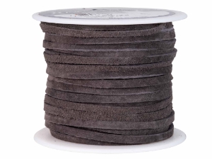 Suede Lacing 1/8": Charcoal 