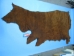 5-5.5 oz Tannery Run Buffalo Leather: Dark Cork (sq ft) - 334-TR-CD5 (Y2K)
