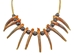 Real Iroquois Badger Claw Necklace: 10-Claw - 368-710 (8UN13)